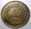 7.187 FRANTA WWII ALGERIA 5 FRANCS FRANCI 1940, Europa, Bronz-Aluminiu