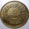 7.187 FRANTA WWII ALGERIA 5 FRANCS FRANCI 1940