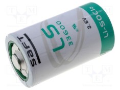 Baterie litiu D 3,6V 17000mAh SAFT nereincarcabila ?33,5x61,5mm foto
