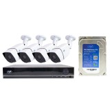 Kit supraveghere video PNI House PTZ1300 cu 4 camere 2MP si HDD 1TB