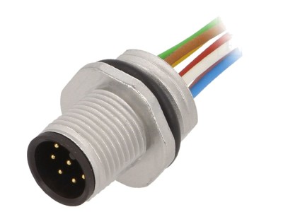 Conector M12 tată IP68, 8 pini foto