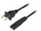 Cablu Alimentare IEC C7 - NEMA 5-15, 1.8m, 7A