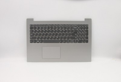 Carcasa superioara cu tastatura palmrest Laptop, Lenovo, IdeaPad 330 Touch-15ARR Type 81D3, 5CB0R26496, Platinum Grey, layout US foto
