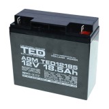 Acumulator 12 v 18 ah, plumb-acid, F1-T1, F3 AGM, VRLA, TED, Ted Electric