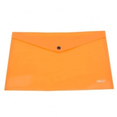 Mapa Plic Plastic A4 DACO, Inchidere cu Capsa, 200 MIC, Portocalie, Mape din Plastic A4, Dosar Documente, Dosar cu Capsa, Mapa cu Capsa, Mapa Scolara, foto
