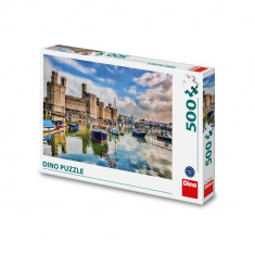 Puzzle Castelul Caernarfon, 500 piese - DINO TOYS