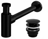 Sifon universal pentru lavoar clik-clak Universal Black Mat