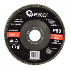 Disc abraziv "SILIKON" 125mm, P80 GEKO PREMIUM G78413