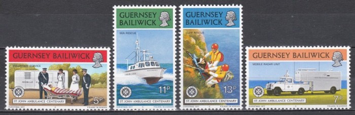 Guernsey 1977 - Centenarul Asociației Ambulanței St. John, MNH