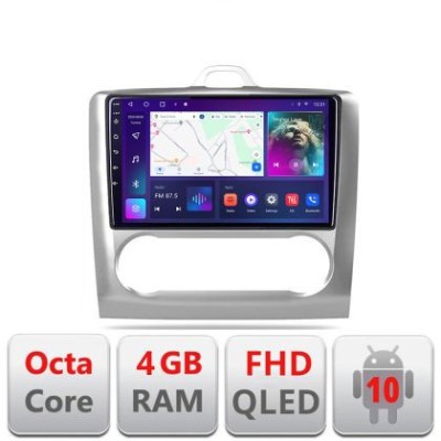 Navigatie Ford Focus 2 Automat B-140-automatic Android Ecran QLED octa core 4+64 carplay android auto KIT-140-AUTOMATIC+EDT-E309V3 CarStore Technology foto