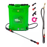 Cumpara ieftin Set Pompa de stropit cu acumulator Micul Fermier 16L + Lance telescopica stropit pomi 2.7m, Vermorel electric