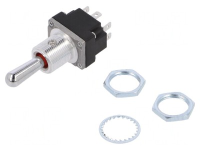 Comutator Basculant DPDT ON-OFF-ON 5A/28VAC foto