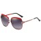 Ochelari de Soare Rotunzi - Techsuit (8702) - Red