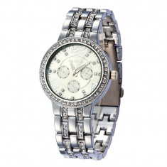 Ceas de dama Geneva rhinestone silver foto