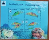 MONACO-WWF:''Fauna-protejata''-Pesti si animale marine- set:1Colita-MNH-Nestamp.-Vezi-Scan