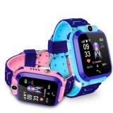 Cumpara ieftin Smartwatch Copii Q12 Roz cu GPS, Functie Telefon, Camera, SOS, Istoric Traseu, Apel Monitorizare, Ecran Touch 1.44 inch, Aplicatie SeTracker