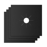 Cumpara ieftin Set folii de protectie pentru aragaz si plita, universale, antiaderente, lavabile, rezistente la caldura, reutilizabile, din teflon PTFE, 27x27 cm, ne