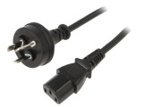 Cablu Alimentare 1,8m 3x0,75mm2 AS/NZS 3112 la IEC C13 PVC