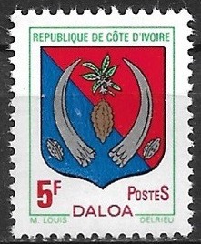 C3360 - Coasta de Fildes 1973 - Steme, neuzat,perfecta stare foto