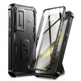 Husa Tech-Protect Kevlar Cam+ pentru Samsung Galaxy S24+ Plus Negru, Silicon, Carcasa