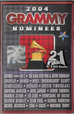 Casetă audio 2004 Grammy Nominees , originală, hologramă foto