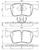 BOSCH 0 986 494 689 set placute frana,frana disc
