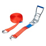 Chinga transport cu clichet PAS-KAM Standard 5000 L, 5000 kg, 50 mm, 12 m, carlige duble, STF 350 daN, SHF 50 daN, 100% PES