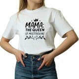 Tricou Femei, mama iubitoare, model de viata, negru, marime M
