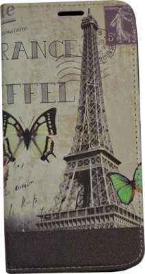 Husa Book Pocket Magnetic Lock pentru Samsung S6 Edge, Model France Eiffel foto