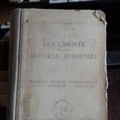 DOCUMENTE PRIVIND ISTORIA ROMANIEI VOL.VII - RAZBOIUL PENTRU INDEPENDENTA