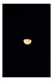 Tablou Canvas, "Luna fermecătoare pe cerul nopții", Lună, Jumătate, Noapte, Strălucire, Mister, Lumină, Cer, &Icirc;ntuneric, Fascinație, 26 x 39 cm, CMCLAS