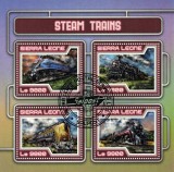 SIERRA LEONE 2017 - Trenuri cu aburi / set complet - bloc + colita ( 2 imagini)