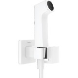 SET DUS INCASTRAT IGIENA INTIMA E CU MIXAJ, SUPORT DUS, FURTUN 1,25M, ALB MAT ( NECESITA CORP INCASTRAT 29235180)