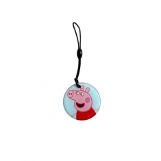 Cartela Interfon Tag EM4305, Clonabil , Set 10 bucati, Epoxy, Purcelus Roz