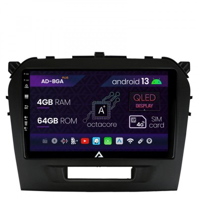 Navigatie Suzuki Vitara (2015+), Android 13, A-Octacore 4GB RAM + 64GB ROM, 9 Inch - AD-BGA9004+AD-BGRKIT299 foto