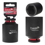 Cheie tubulara de impact in 6 puncte 3 / 4&quot;, 43 mm, Cr-Mo, Tvardy T00213-43