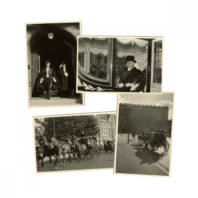 Prezentarea scrisorilor de acreditare la Stockholm, patru fotografii, 3 octombrie 1947 foto