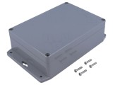 Carcasă universală ABS IP65, 121 x 171 x 55 mm, cu lame de fixare