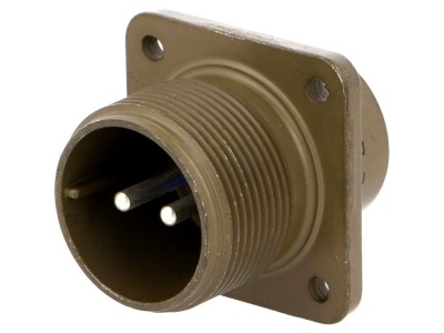 Conector circular drept 2 pini, 23A foto