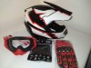 Casca moto/enduro/atv +Ochelari+Manusi+Cagula, L, M, S, XL