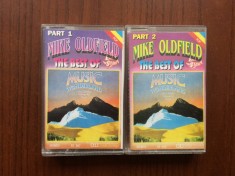 Mike Oldfield Music Wonderland best of vol. 1 + 2 doua casete audio muzica ambientala electronica synth pop