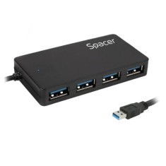 Hub extern Spacer, porturi USB: USB 3.0 x 4, conectare