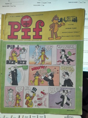 Revista Pif nr.1222/1968, text in limba franceza foto