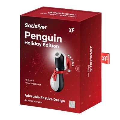 Vibrator cu unda de presiune Satisfyer Penguin Holiday Edition foto