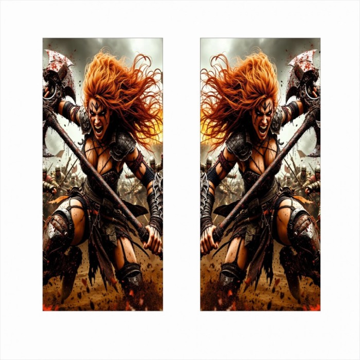 Set 2 stickere auto decorative pentru st&Atilde;&cent;lpi u&Egrave;i, 50x22 cm, print hd ecosolvent, folie orajet autoadeziv&Auml;, rezistent&Auml; la intemperii
