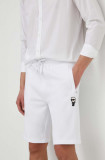 Cumpara ieftin Karl Lagerfeld pantaloni scurți bărbați, culoarea alb 542900.705032