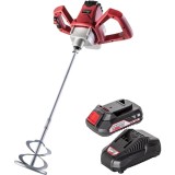 Raider RDP-SHM20 + RDP-R20 - Masina de amestecat 120 mm + Set 1 acumulator si incarcator Li-Ion 20 V 2 Ah