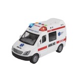 Masinuta SMARTIX&reg; pentru copii, ambulanta cu lumini, sunete si usi mobile, 25 x 12 cm, 3 ani+, Alb
