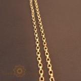 Cumpara ieftin Lant unisex placat cu aur, model cu zale cubice