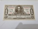 bancnota bolivia 1 b 1928/1951-1952 serie L16